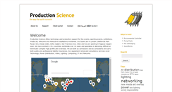 Desktop Screenshot of productionscience.com
